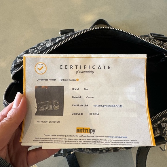 Vintage Dior Trotter Zip Shoulder Bag Diorissimo Canvas - Picture 8 of 10